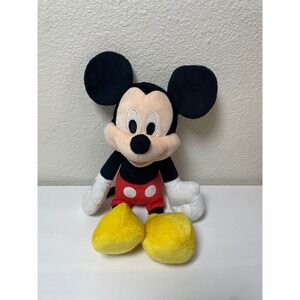 Disney Mickey Mouse Plush Toy Stuffed Animal Classic Red Shorts Yellow Shoes